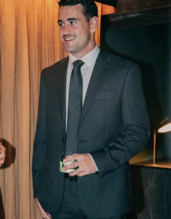 Ltd Ed. Will Jordan Slim Fit Suit Jacket in Charcoal