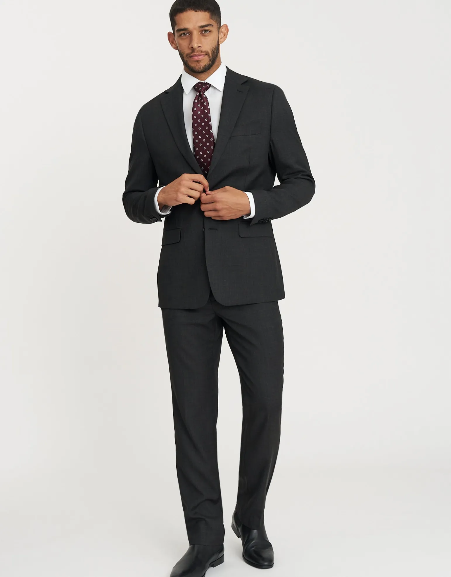 Ltd Ed. Will Jordan Suit Trousers in Charcoal