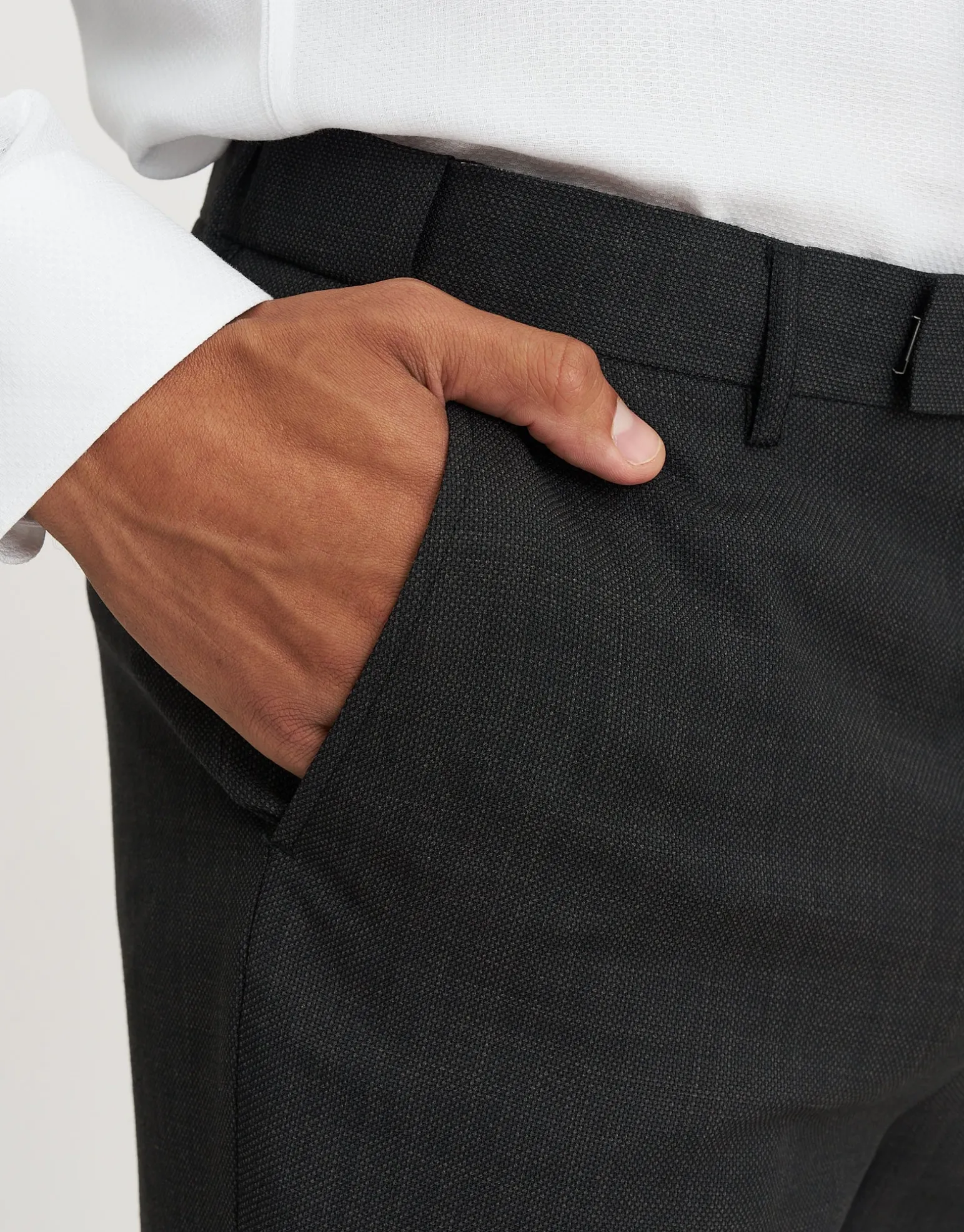 Ltd Ed. Will Jordan Suit Trousers in Charcoal