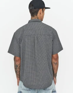 Madison Check Short Sleeve Shirt in Brown