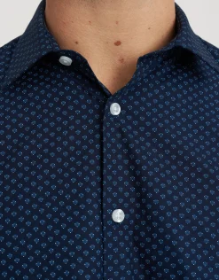 Malo Long Sleeve Dress Shirt in Navy