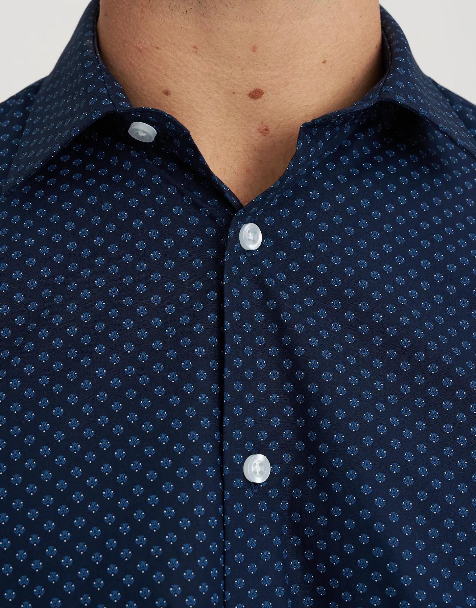 Malo Long Sleeve Dress Shirt in Navy