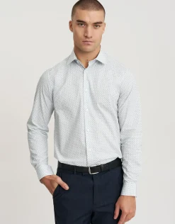 Malo Long Sleeve Dress Shirt in Navy