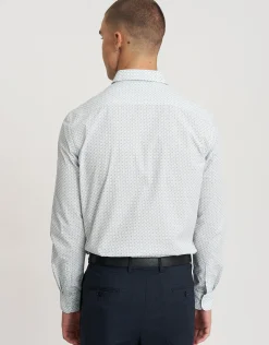 Malo Long Sleeve Dress Shirt in Navy