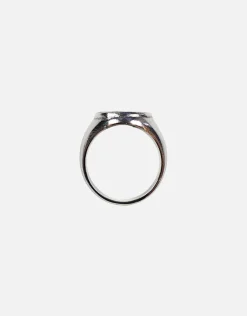 Medallion Ring in Vintage Silver