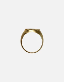 Medallion Ring in Vintage Silver