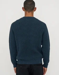 Melange Crew Neck Knit in Khaki