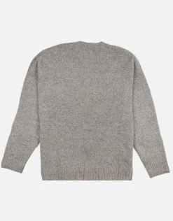 Melange Crew Neck Knit in Khaki