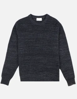 Melange Crew Neck Knit in Khaki
