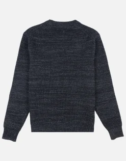 Melange Crew Neck Knit in Khaki