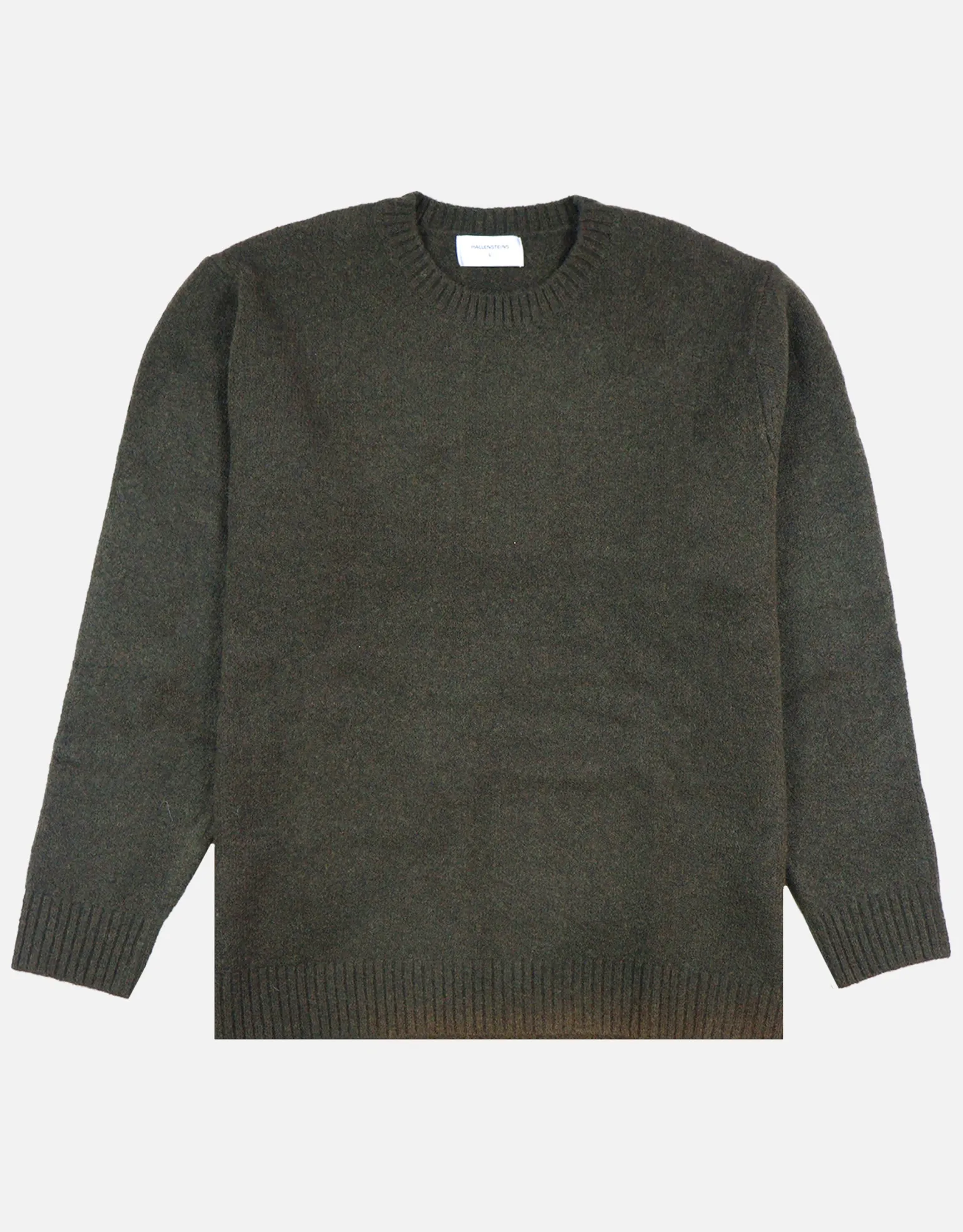 Melange Crew Neck Knit in Khaki