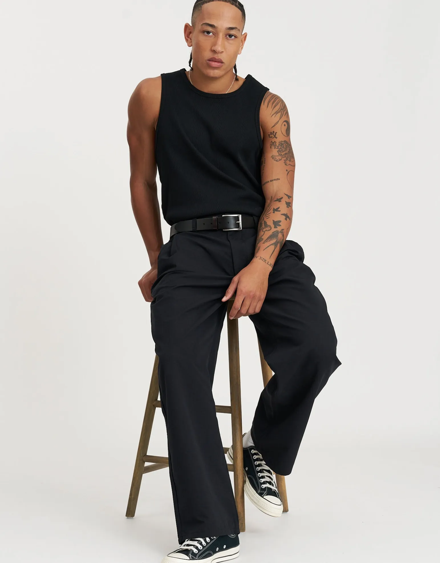 Mercer Baggy Pant in Black