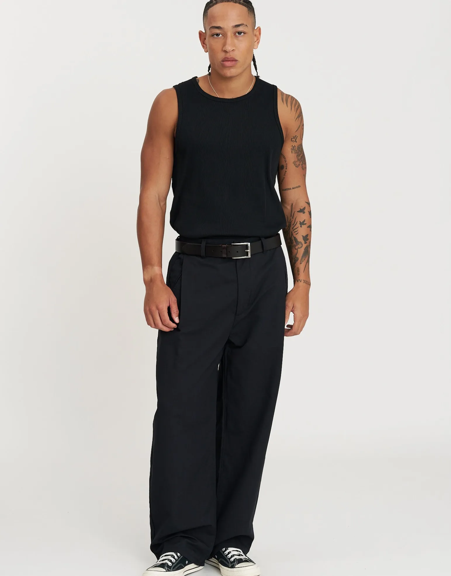 Mercer Baggy Pant in Stone