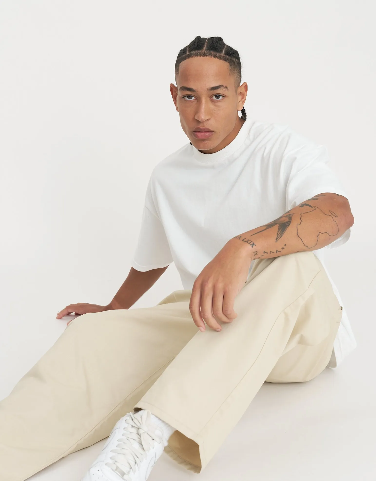 Mercer Baggy Pant in Stone