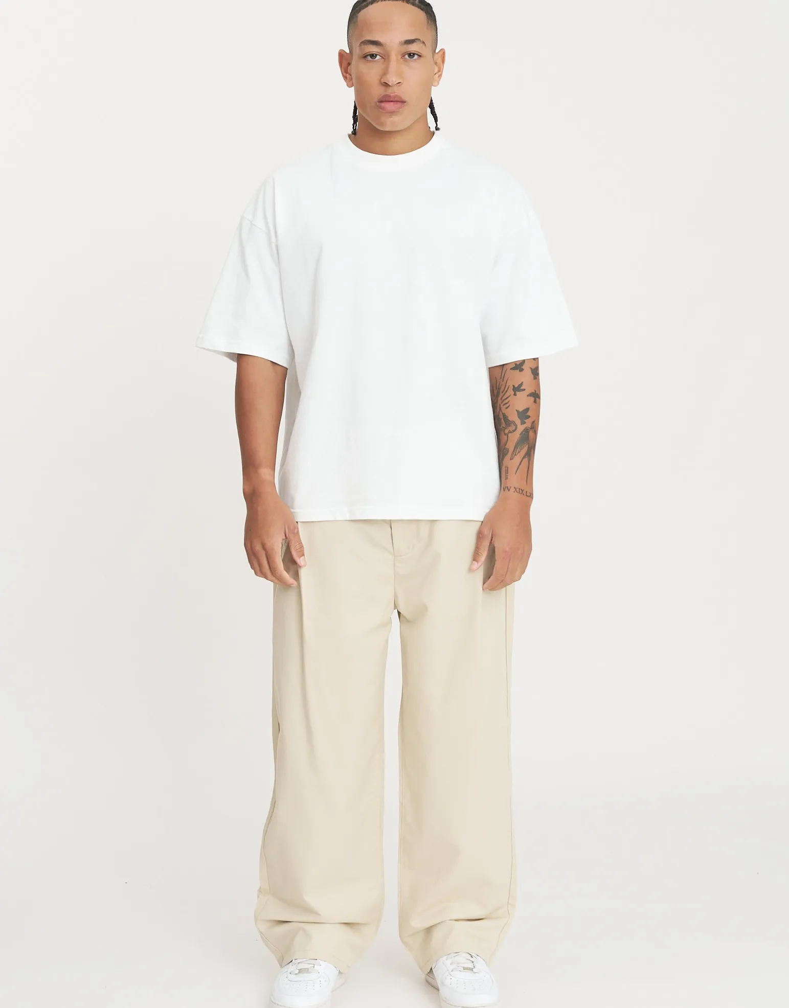 Mercer Baggy Pant in Stone