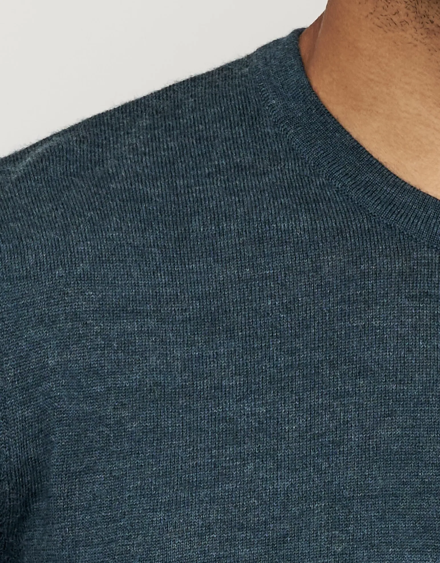 100% Merino Crew Neck Knit Jumper in Chocolate