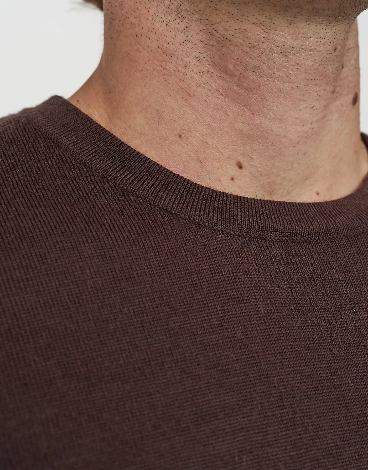 100% Merino Crew Neck Knit Jumper in Petrol