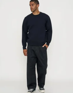 Milano Crew Neck Knit in Jet Black