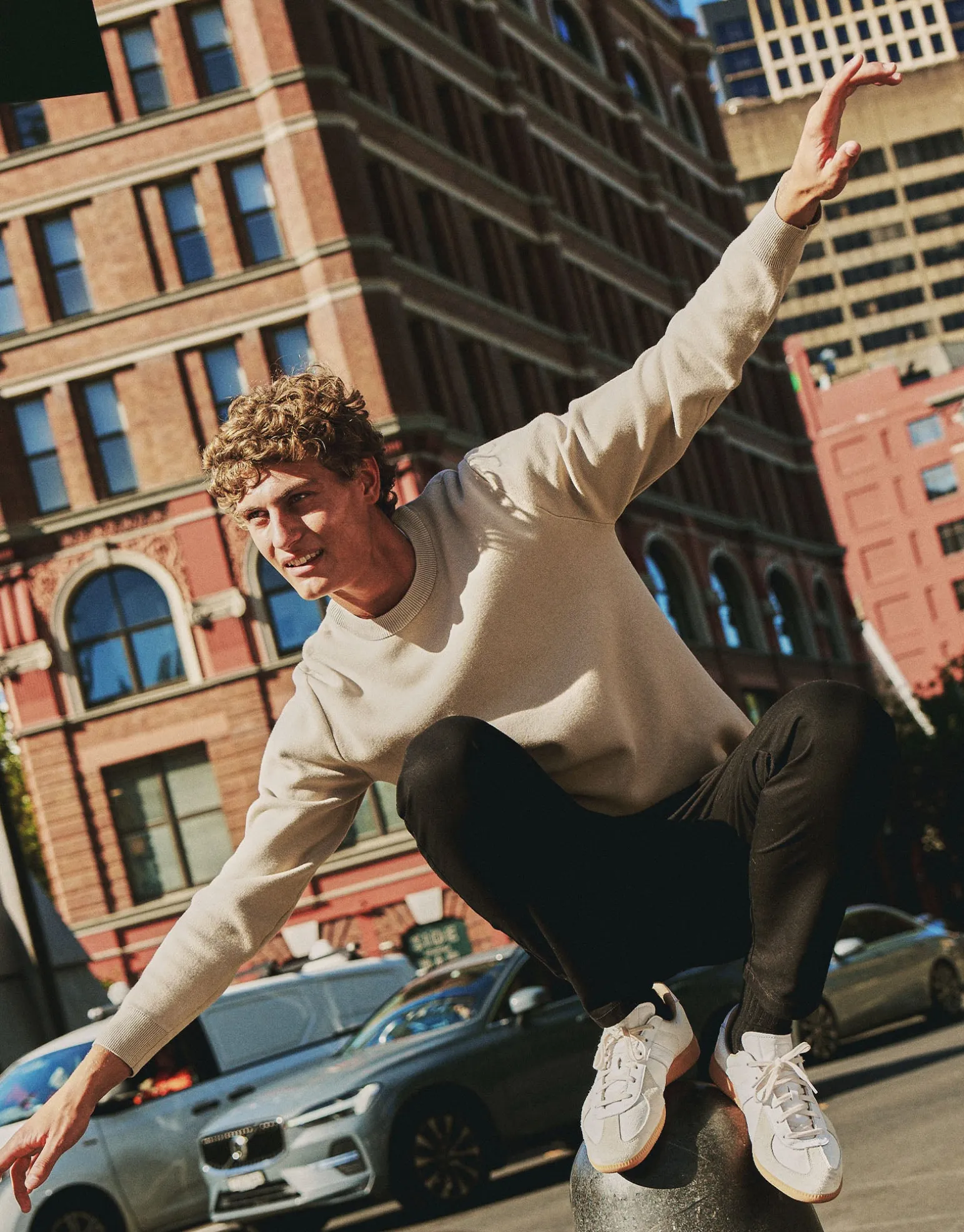 Milano Crew Neck Knit in Jet Black