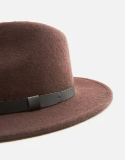 Milton Fedora in Brown
