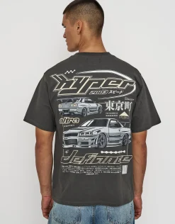 Monaco Supreme Oversized T Shirt in Pewter Grey