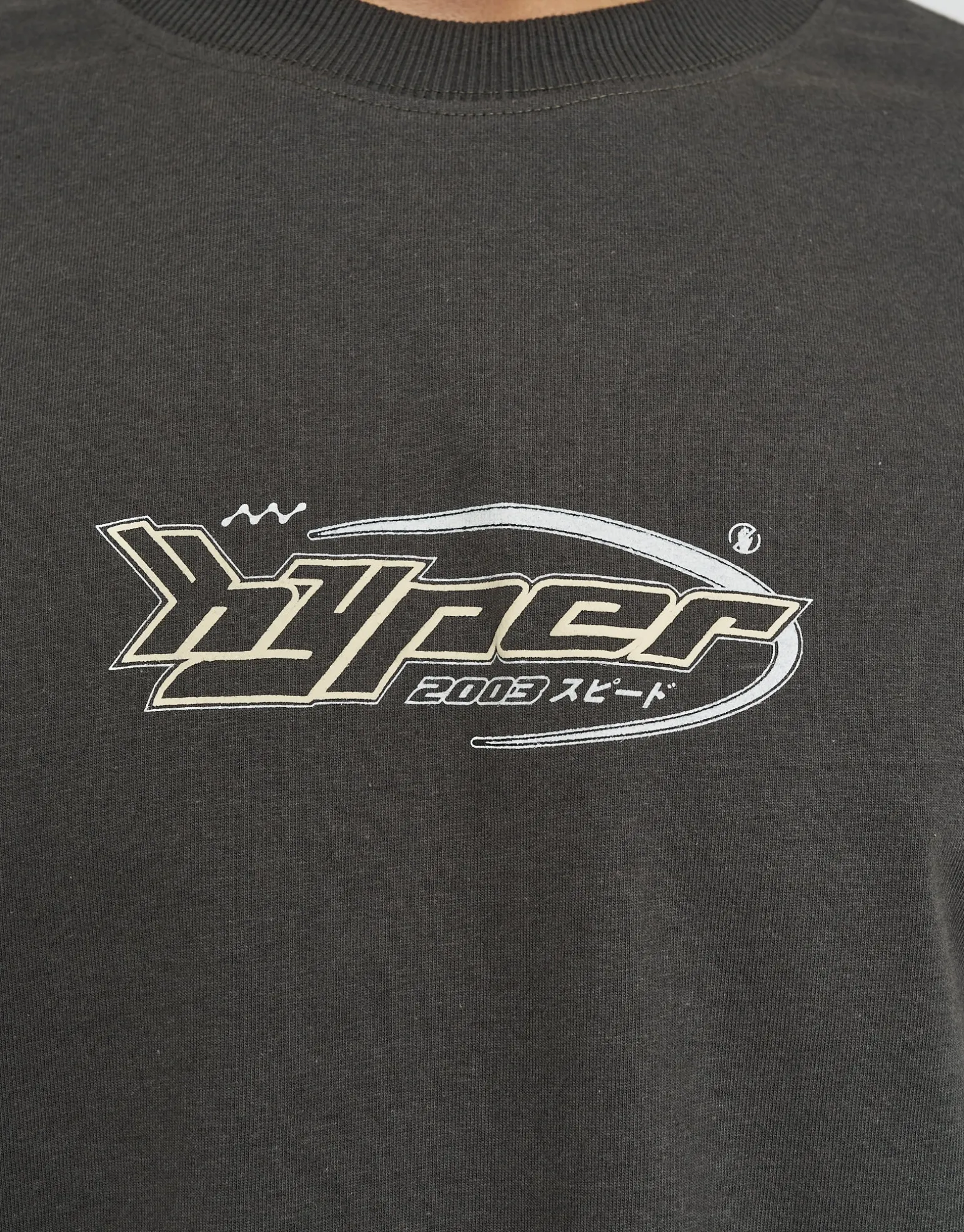 Monaco Supreme Oversized T Shirt in Pewter Grey