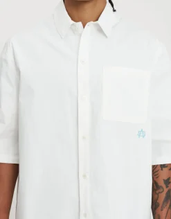 Monogram Short Sleeve Shirt in Yellow