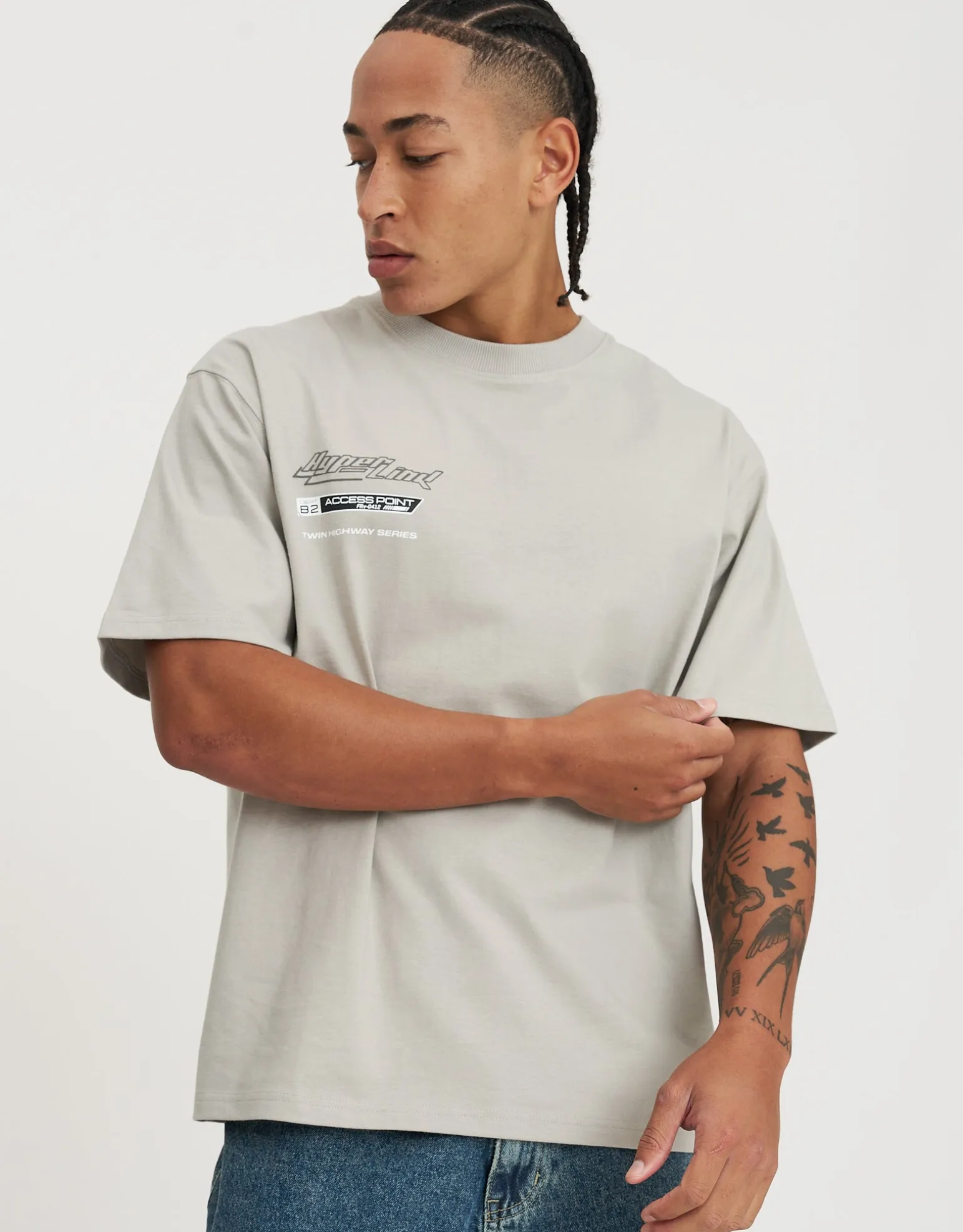 Monte Carlo Car Relaxed Fit T Shirt in Blanc