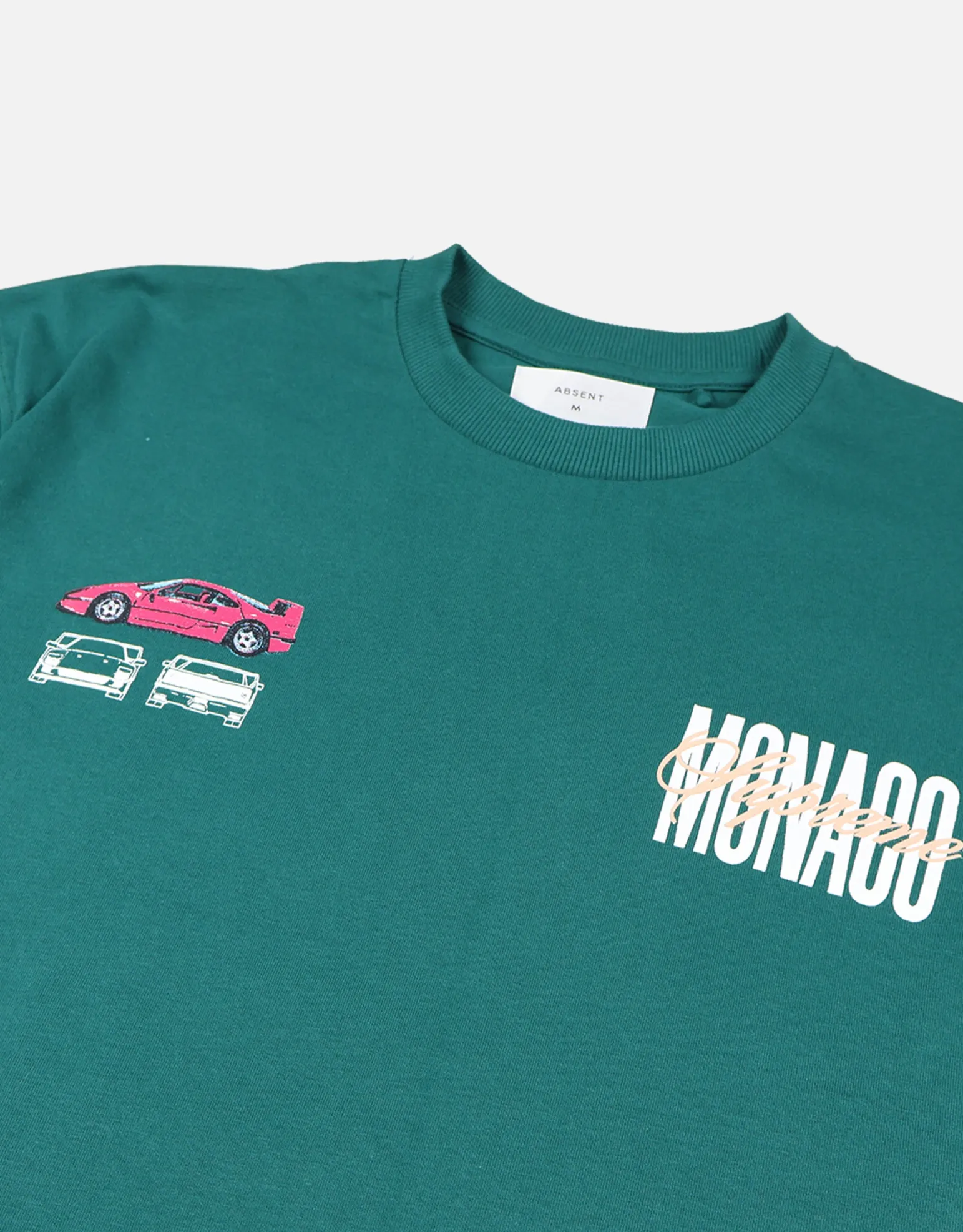 Monte Carlo Car Relaxed Fit T Shirt in Blanc