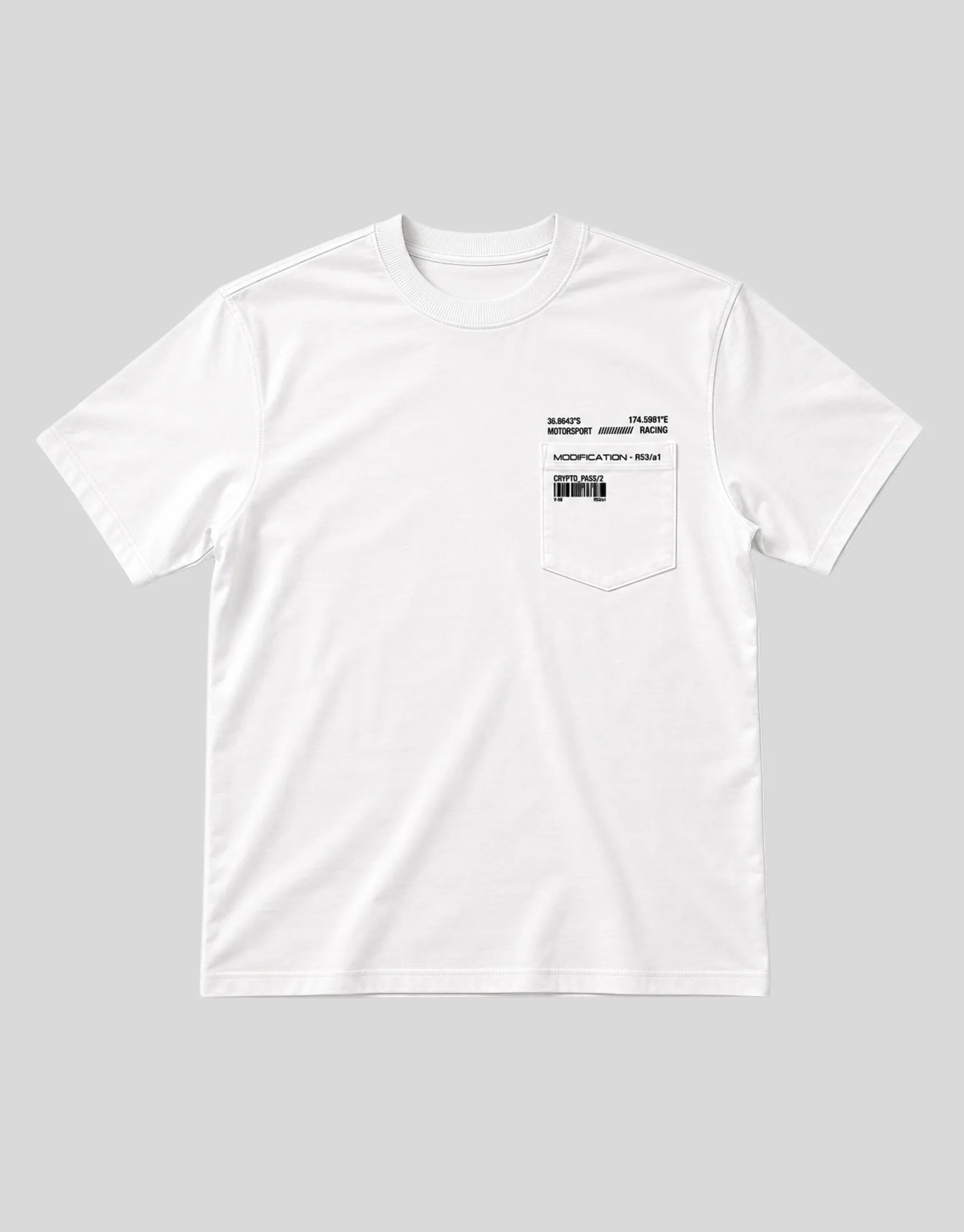 Motorsport Relaxed Fit T Shirt in Black
