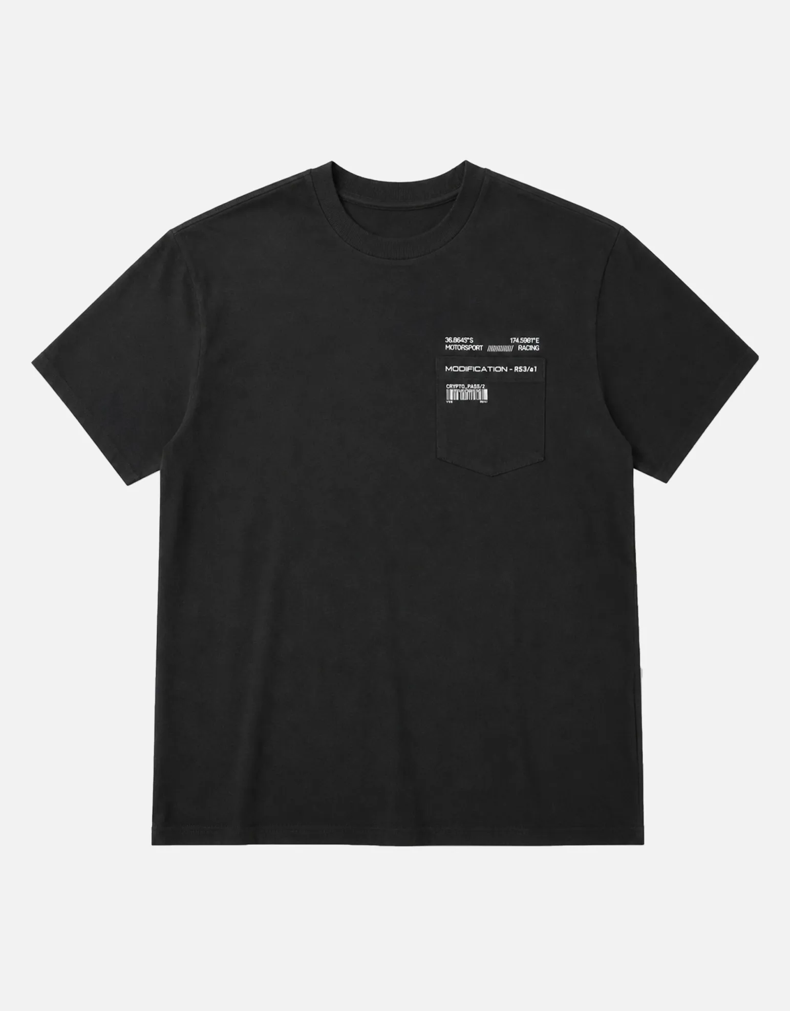 Motorsport Relaxed Fit T Shirt in Black