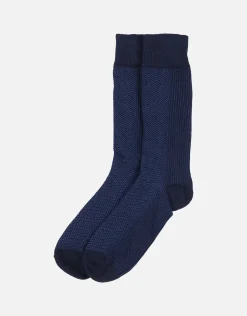 Multi Pattern Dress Socks in Black