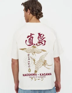 Naoshima Box Fit T Shirt in Snow