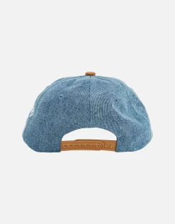 Newport Denim Cap in Washed Denim