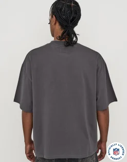 NFL Raiders Urban Box Fit T Shirt in Pewter Grey