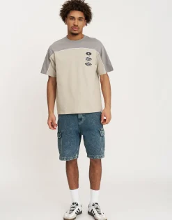 Nitro Motorsport Tee in Alloy Grey / Ecru