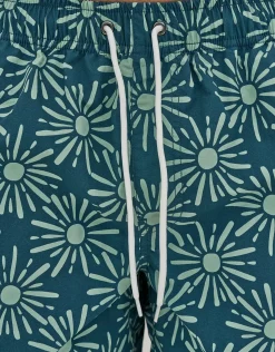 Nova Swim Shorts in Grantite Green