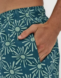 Nova Swim Shorts in Grantite Green