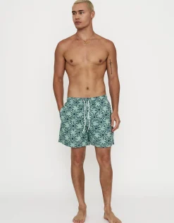 Nova Swim Shorts in Grantite Green