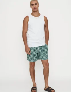 Nova Swim Shorts in Grantite Green