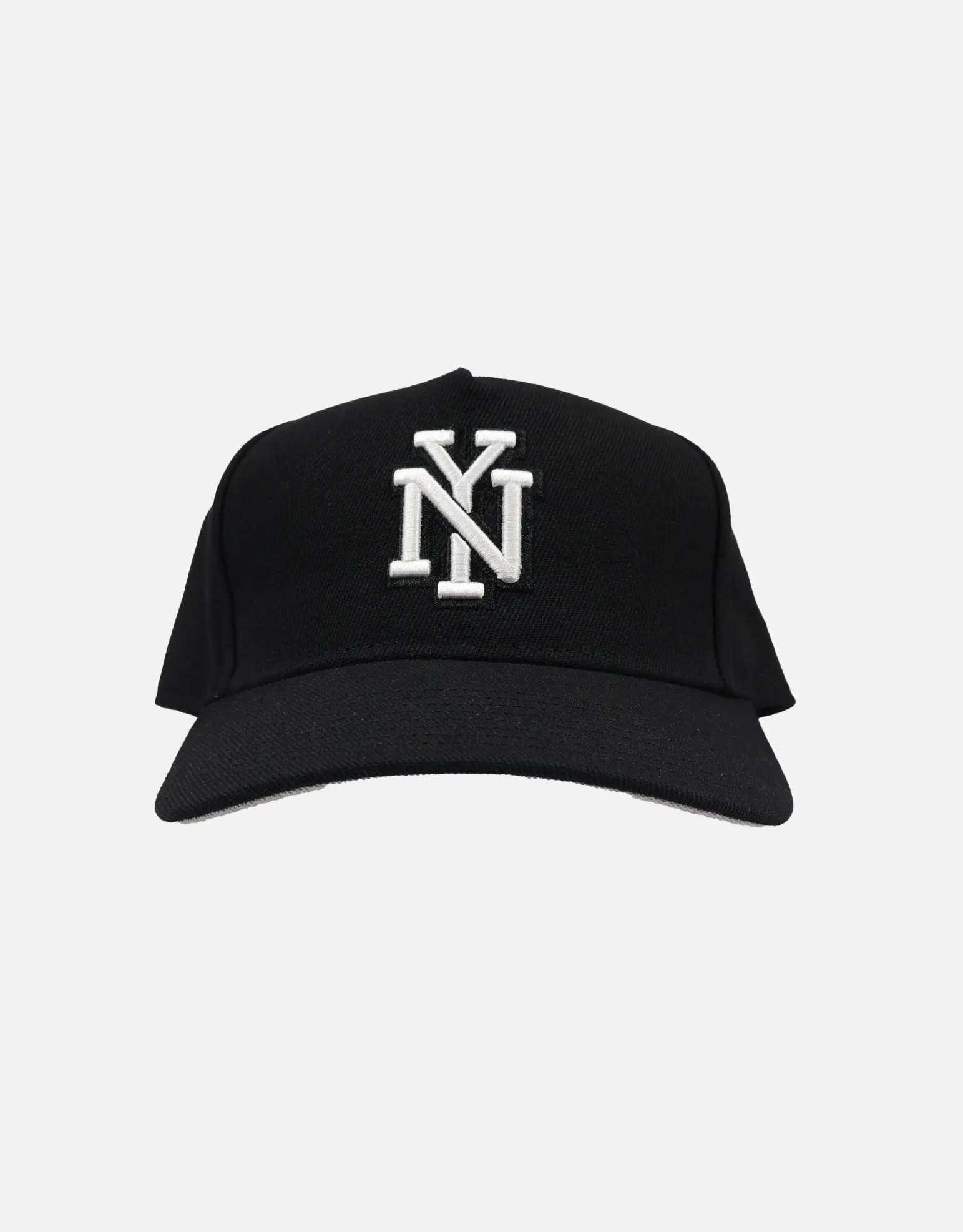 NY Embroidered Cap in Black