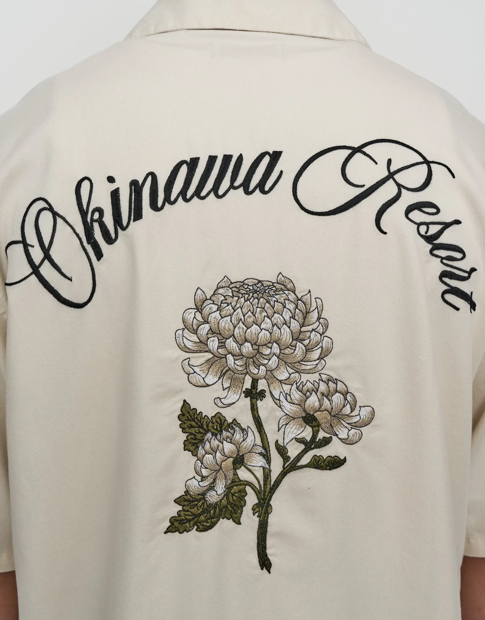 Okinawa Resort Short Sleeve Shirt in Black