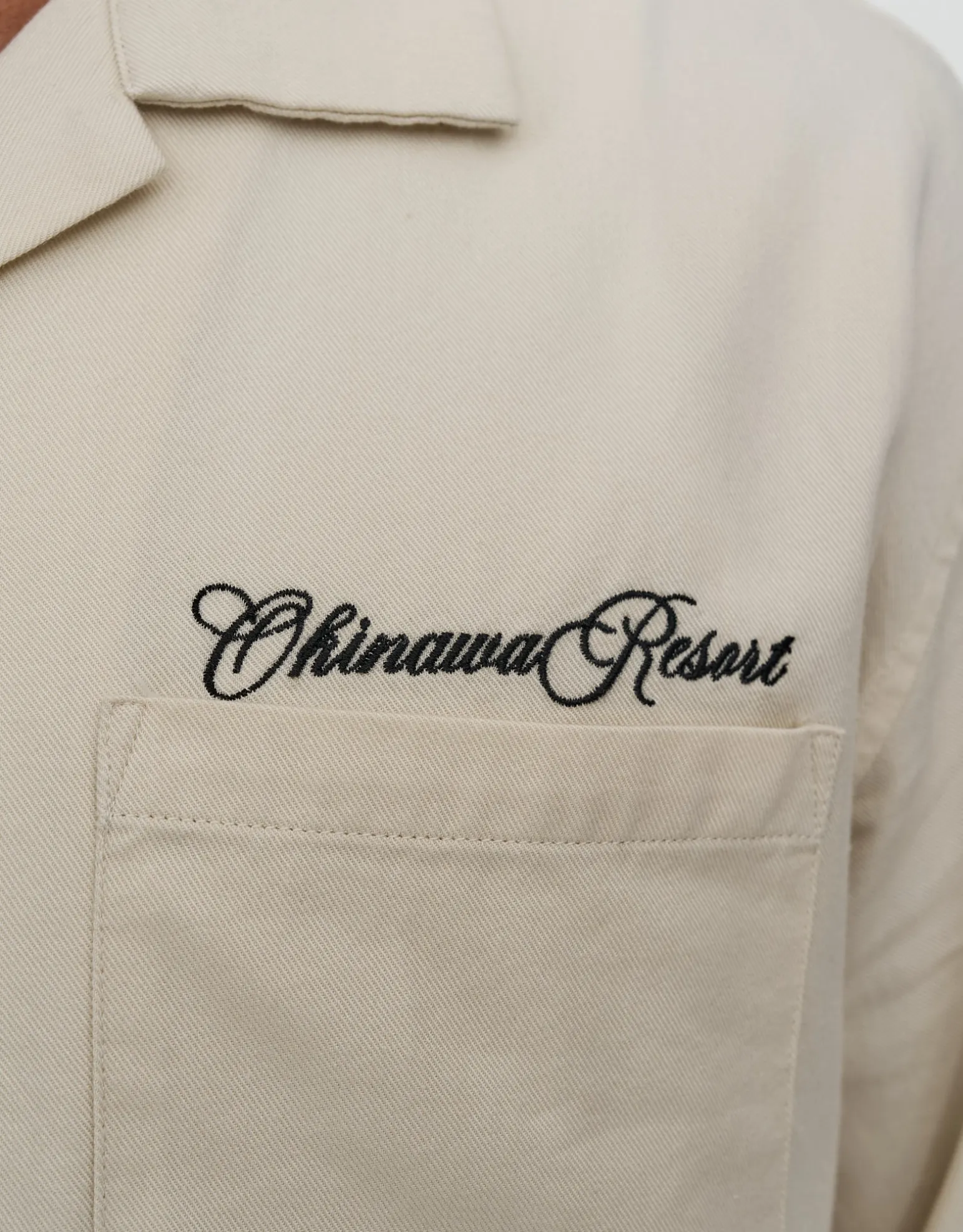 Okinawa Resort Short Sleeve Shirt in Cloud