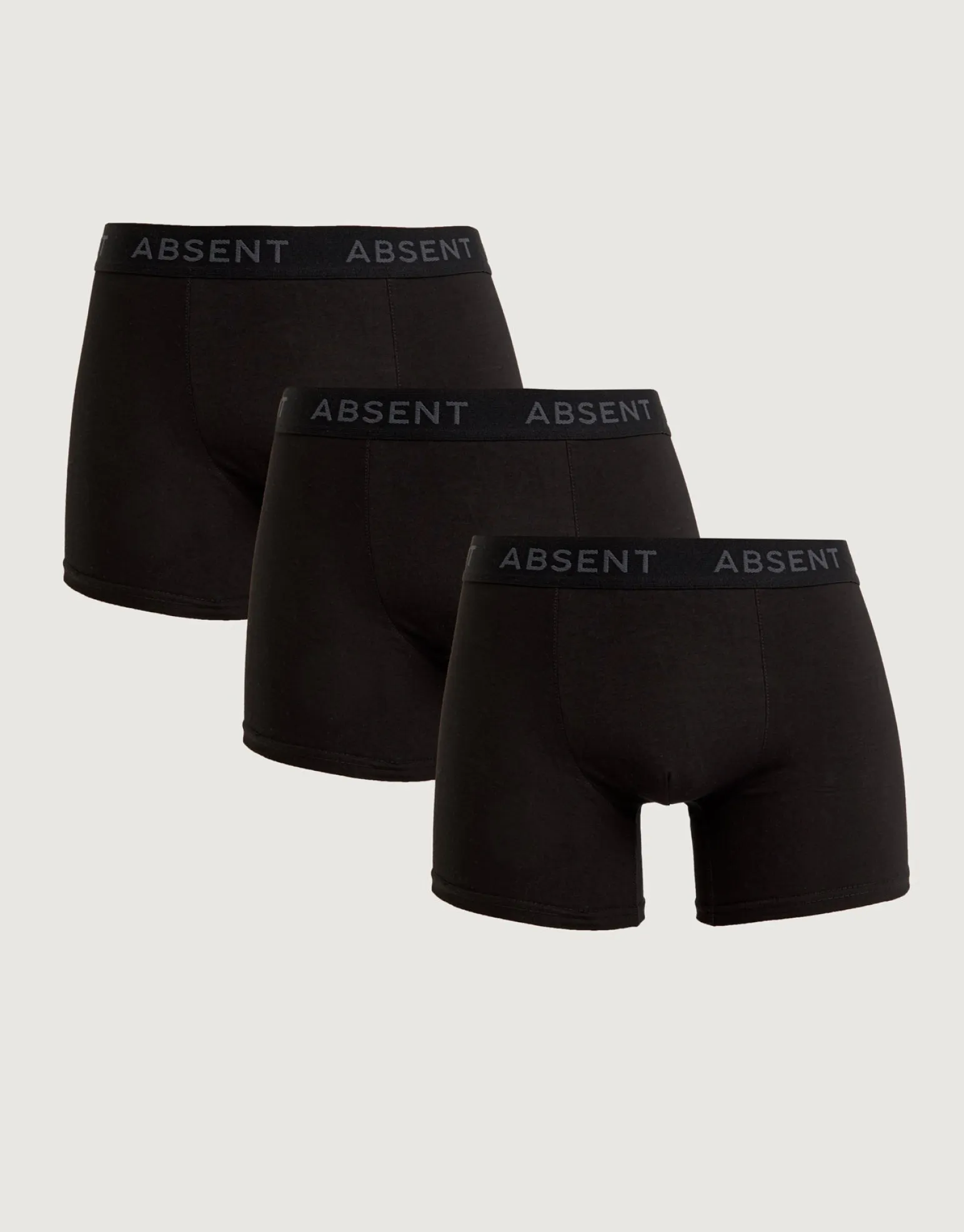 Organic Cotton 3 Pack Boxers in Charcoal