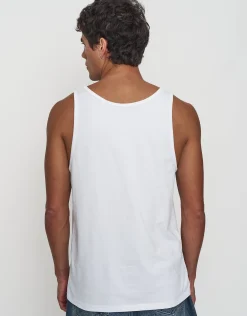 Organic Relax Fit Singlet in White