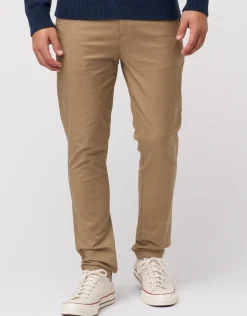 Organic Tapered Fit Chinos in Stone 002
