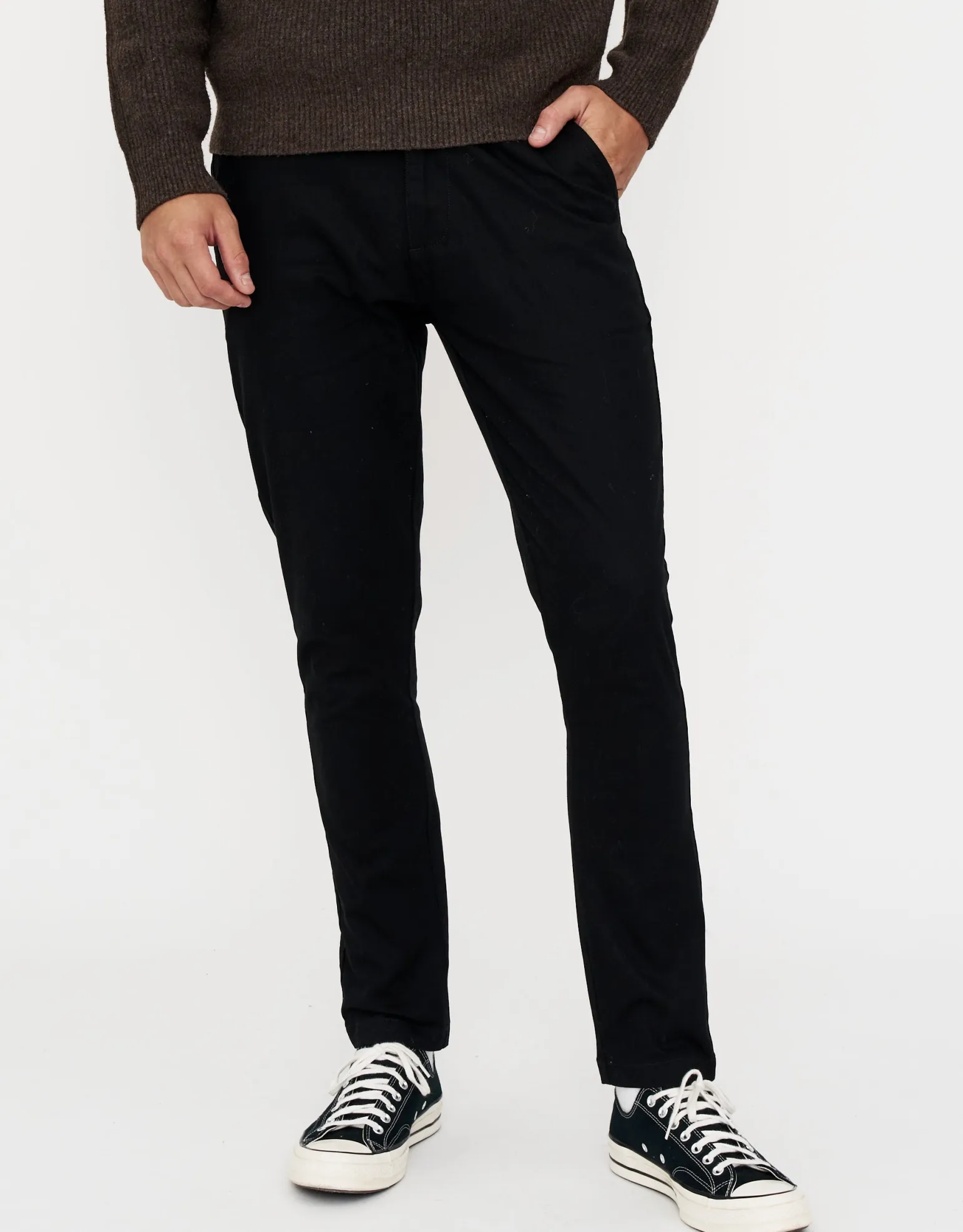 Organic Tapered Fit Chinos in Stone 002