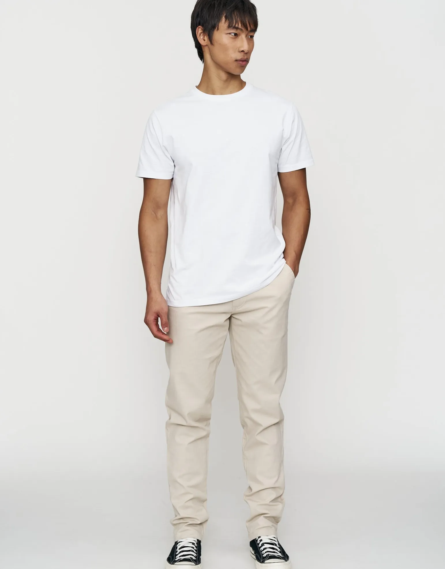 Organic Tapered Fit Chinos in Caramel