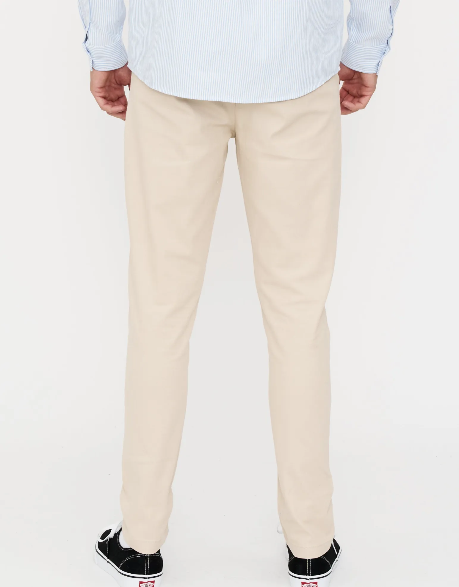 Organic Tapered Fit Chinos in Charcoal 002