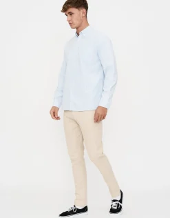 Organic Tapered Fit Chinos in Charcoal 002
